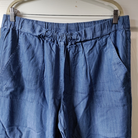 Ruby Rd. Chambray blue joggers women's size XL - Picture 2 of 9